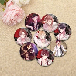 Animation Diabolik Lovers Brooch Reiji Ayato Laito Kanato Badge Cartoon Lapel Pins Breastpin for Backpack Clothes Gift Accessory