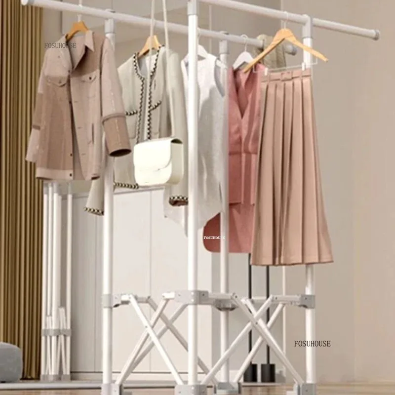 Floor Laundry Hanger for Home Bedroom Balcony Folding Clothes Drying Racks Indoor Hangers Space Saving T1