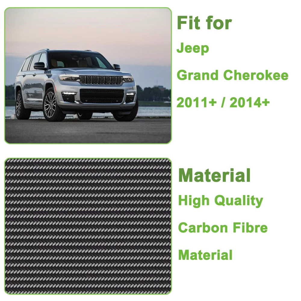 Car Steering Wheel Center Decoration Cover Trim Protector for Jeep Grand Cherokee 2011+ 2014-2023 2024 2025 Interior Accessories