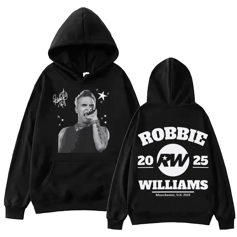 Robbie-Williams RW Live 2025 Tour Hoodie Harajuku Hip Hop Pullover Tops Sweatshirt Geschenk