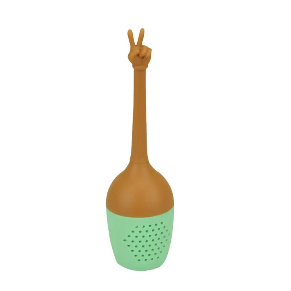 

Gesture Food Grade Silicone Easy Clean Hand Silicone Tea Infuser Style Loose Leaf Strainer Tea Accessories Kitchen Bar