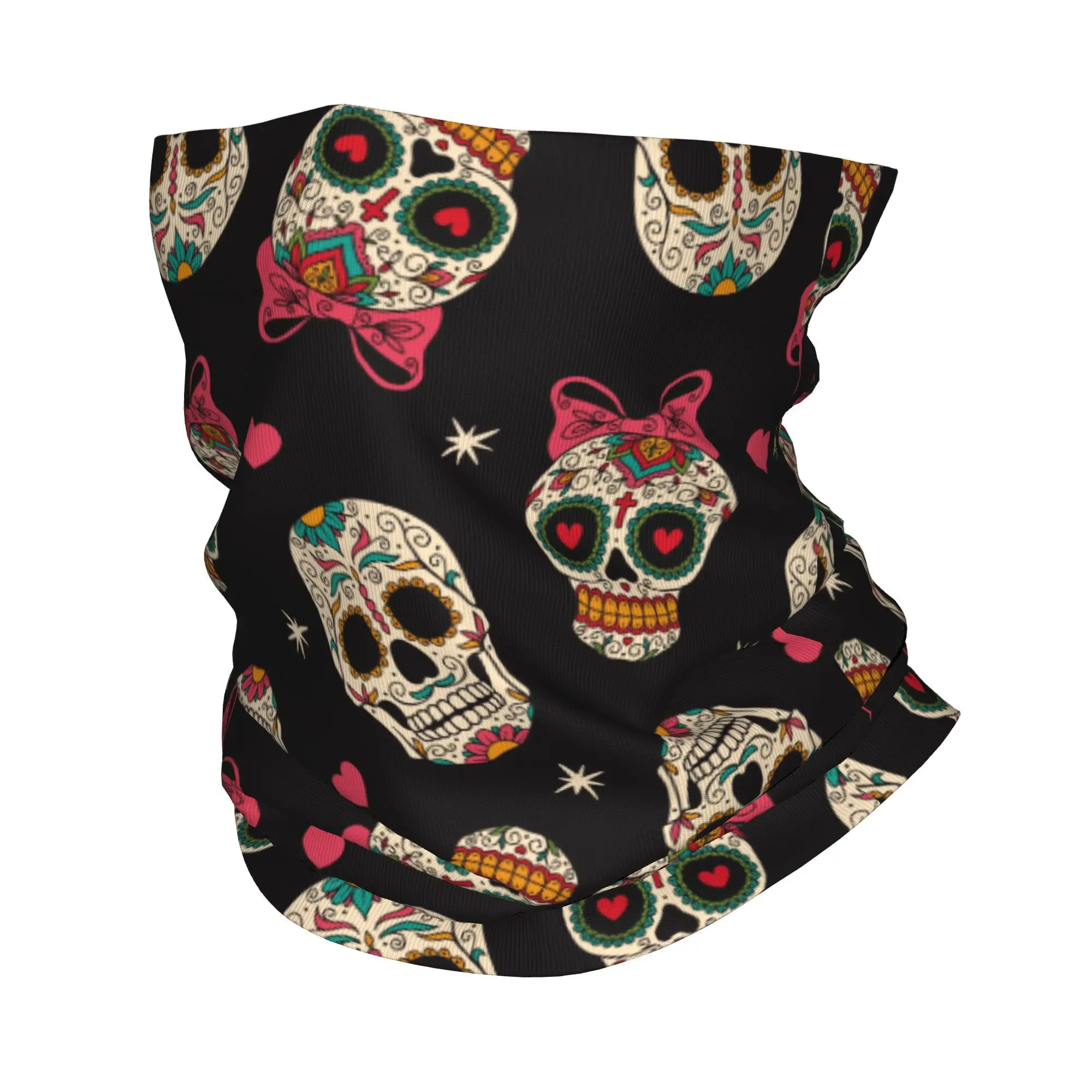 

Бандана с сахарным черепом, гетры с принтом в мексиканском стиле, волшебный шарф, теплая маска для лица, дышащая маска для рыбалки для мужчин и женщин, взрослых