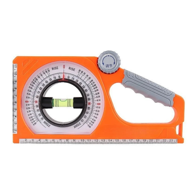 Precision Aluminum Inclinometer with Magnet, Slope Angle Measuring Ruler for Gradient Test