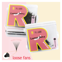 Rujade Loose Premade Volume Fans 5D 6D 10D 12D 16D 20D Individual Lashes Slim Pointy Base Russian Volume Cilio Loose Promade Fan