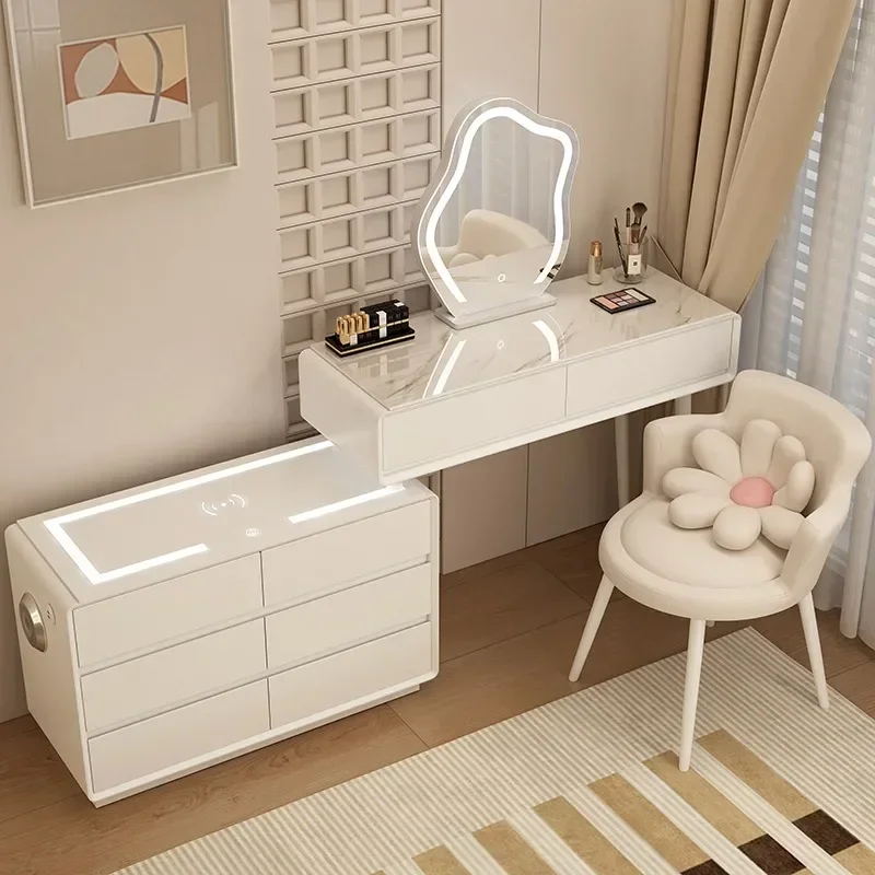 

s# sA Organizer Wood Dressers Hotel Desk Storage Mobiles Organizer Dressers Sideboards Mirror Makeup Meubles De Chambre Bedroom