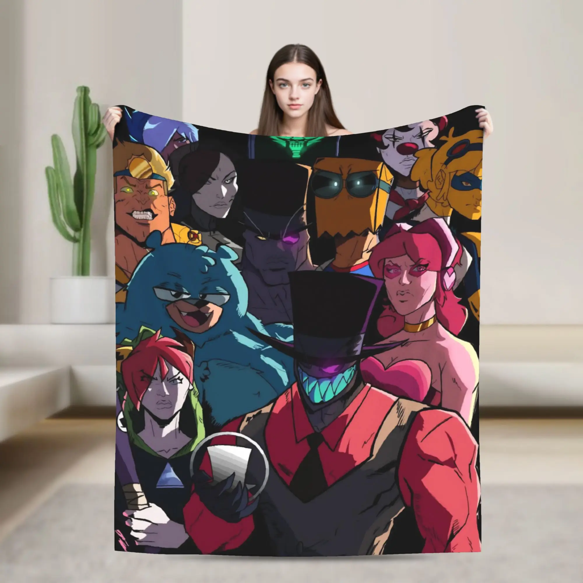 Villainous Comdy Print Blanket For Men Women Super Soft Warm  Throw Blankets for Couch 50x60 Inches Multiple Sizes