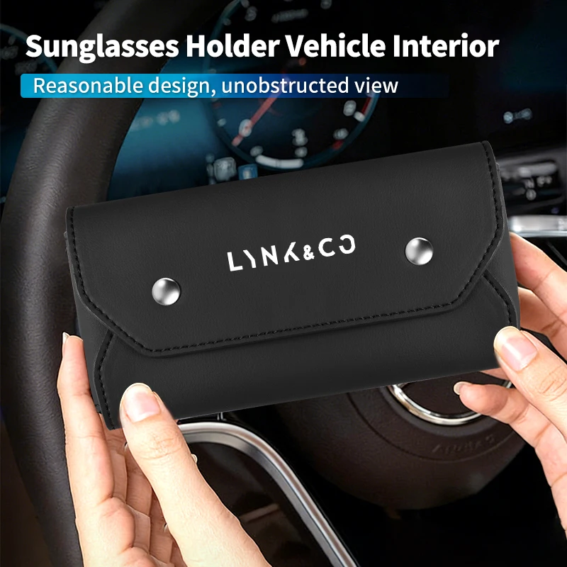 Universal Car Ticket Card Glasses Bracket Interior Glasses Clip For LYNK&CO 05 01 02 03 06