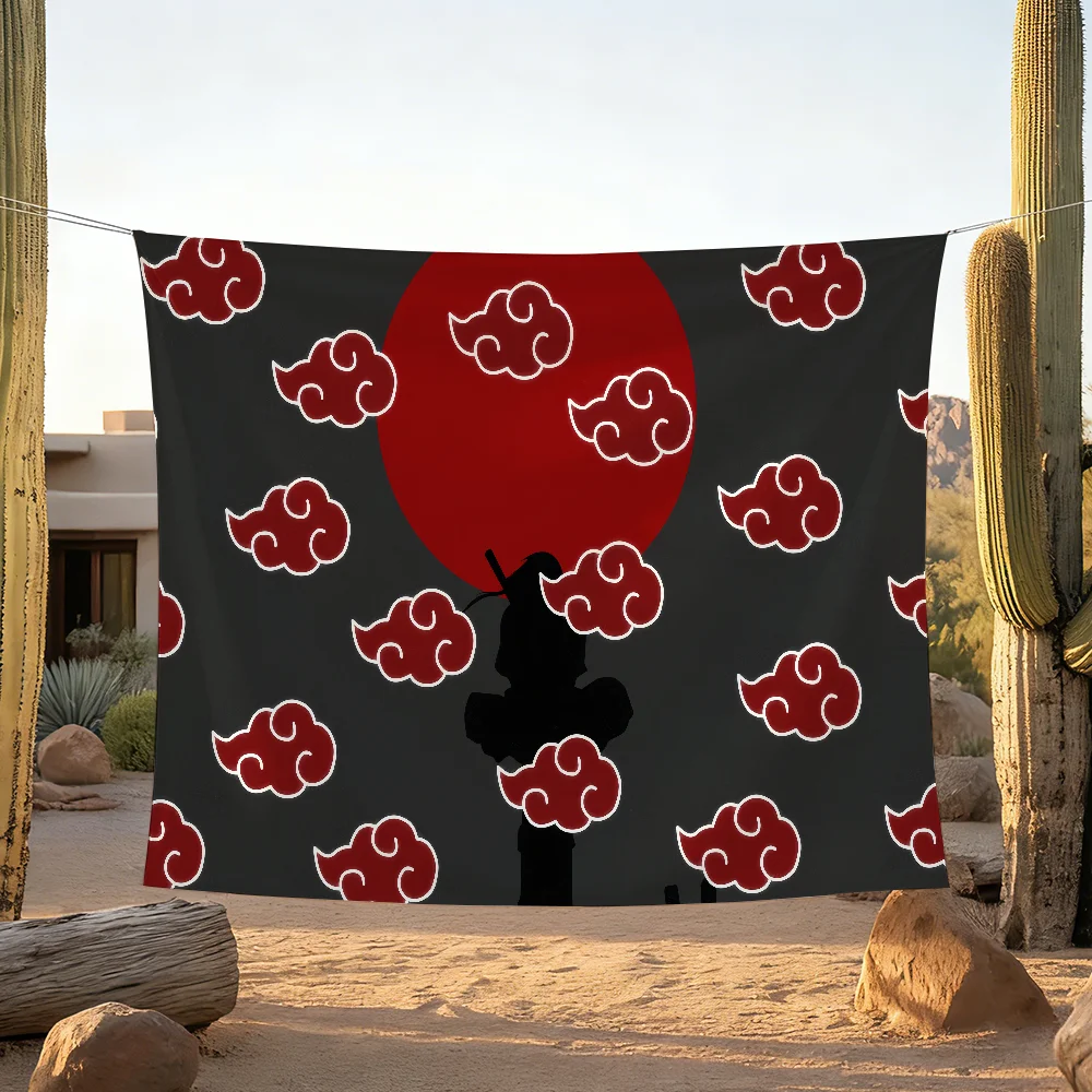 Classic Anime N-Naruto-S Akatsuki flag For Camping Party Pic