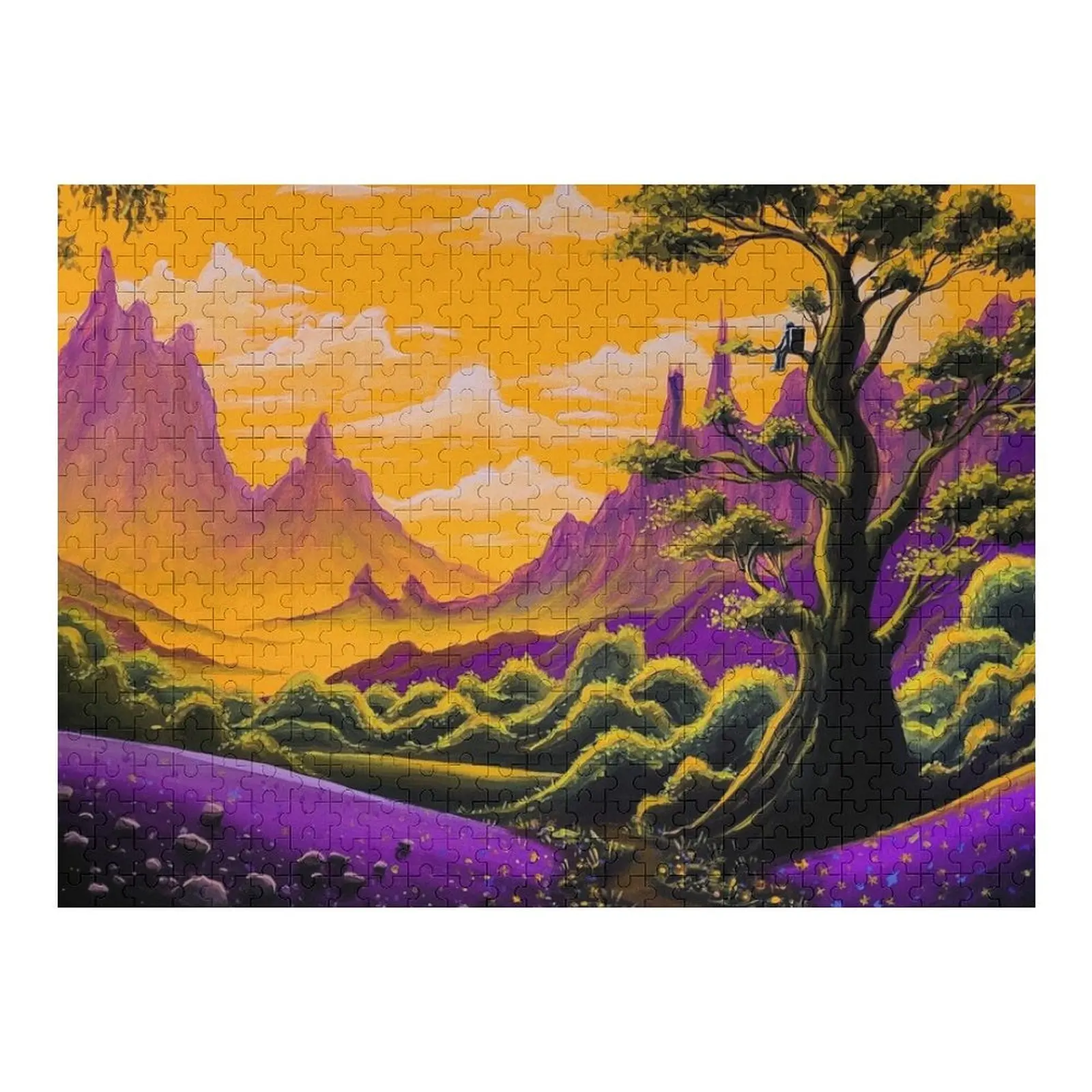 

A World Beyond Jigsaw Puzzle Wooden Compositions For Children Wooden Adults Puzzle