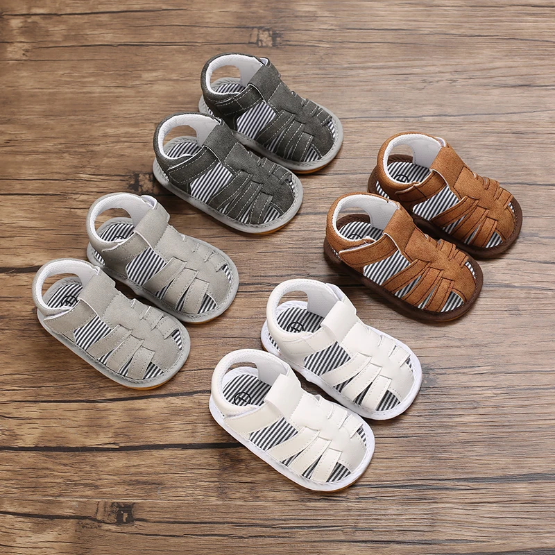 Summer New Boys' Baby Shoes Sandals Baby Shoes Non Slip Rubber Soles Baby Shoes Comfortable Walking Shoes