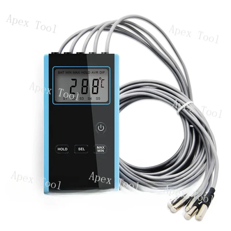 Termômetro multiponto eletrônico de alta precisão OYTM-5S termômetro multipondas portátil para uso em laboratório