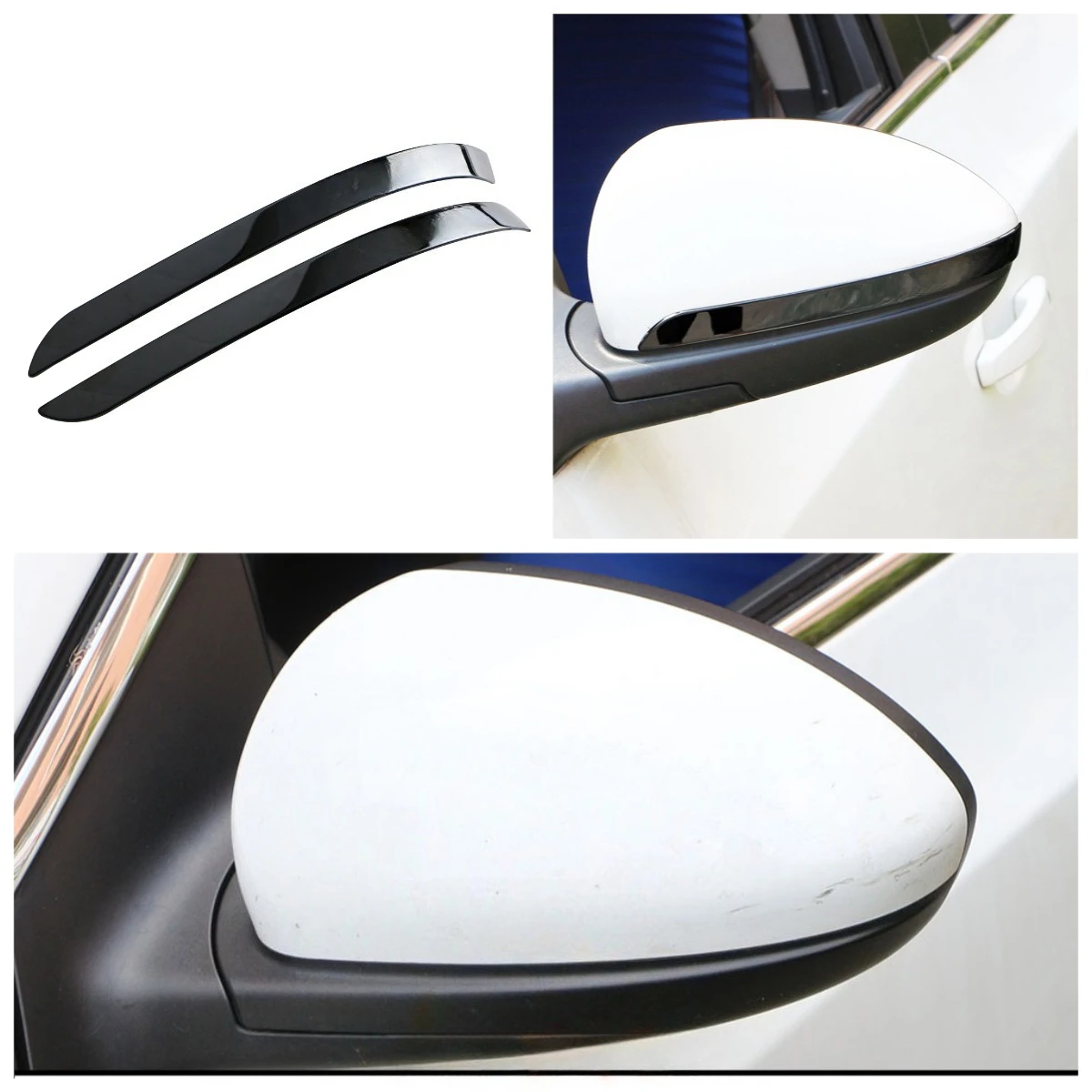 

2Pcs Car Rearview Mirror Anti-scratch Strip Decoration Trim Sticker for Chevrolet Cruze 2009 - 2014 Stainless Steel Accessories