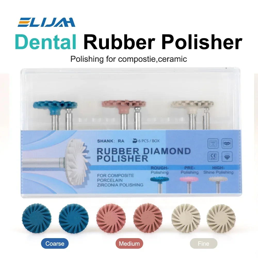 

XYSZ 1Box Dental Rubber Polisher Composite Resin Polishing Diamond System RA Disc Kit 14mm Wheel Spiral Flex Burs Tools