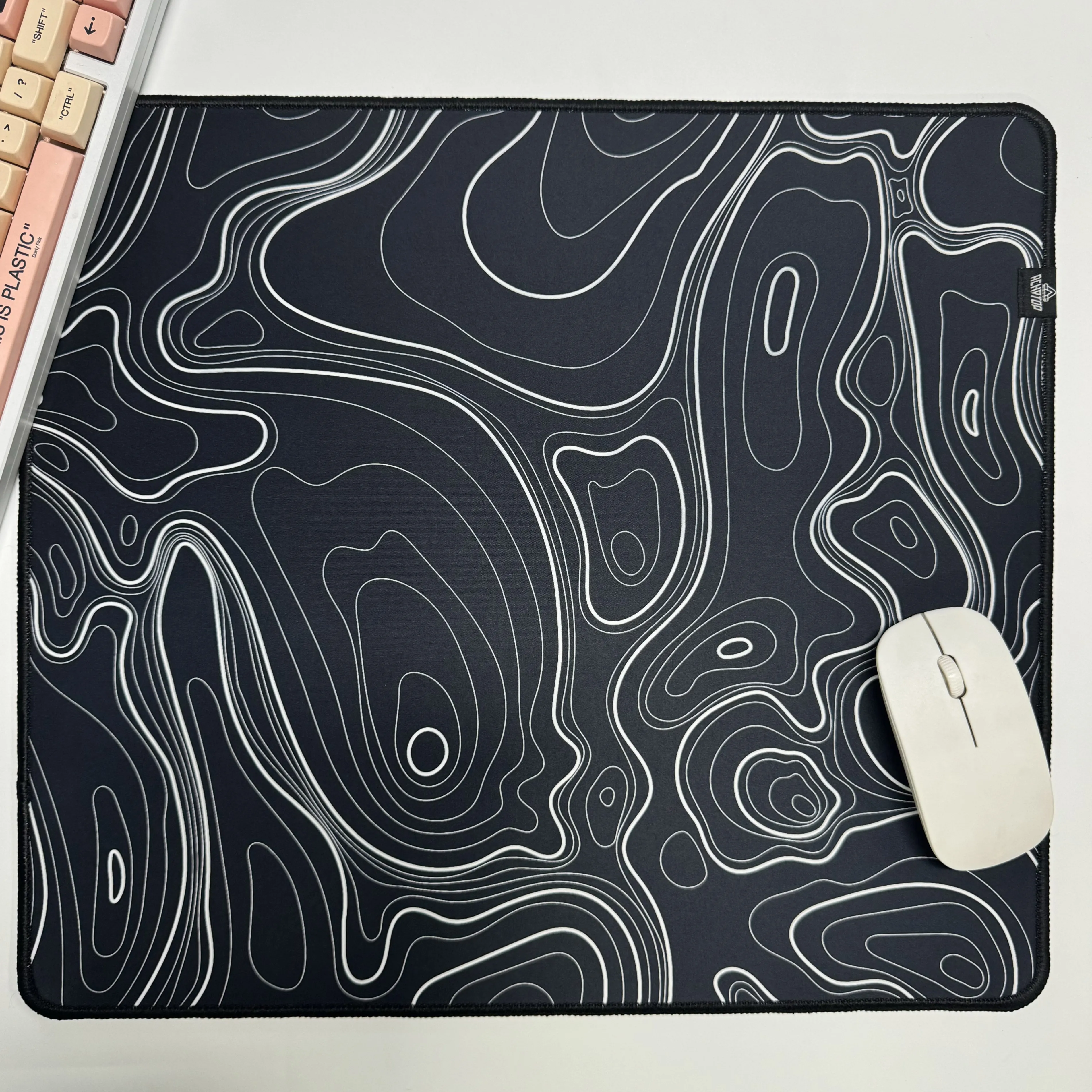 

Control Mousepad Gaming Mouse Pad Simple Wave Geometry Strata Liquid Pattern Mouse Mat Carpet Keyboard Pads Gamer Desk Mat 40x45