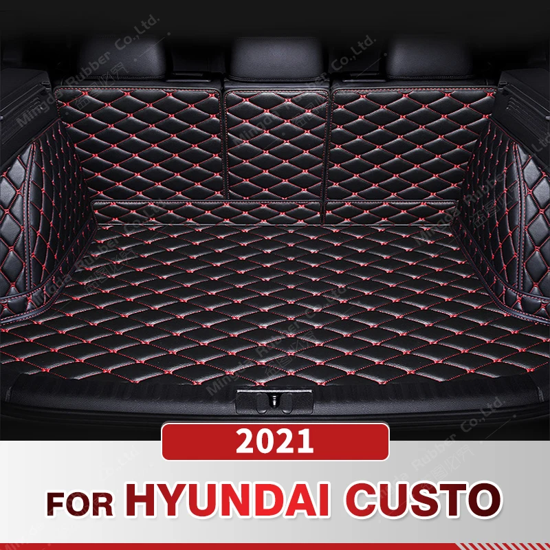 

Auto Full Coverage Trunk Mat For Hyundai Custo 2021 Car Boot Cover Pad Cargo Liner Interior Protector Accessories