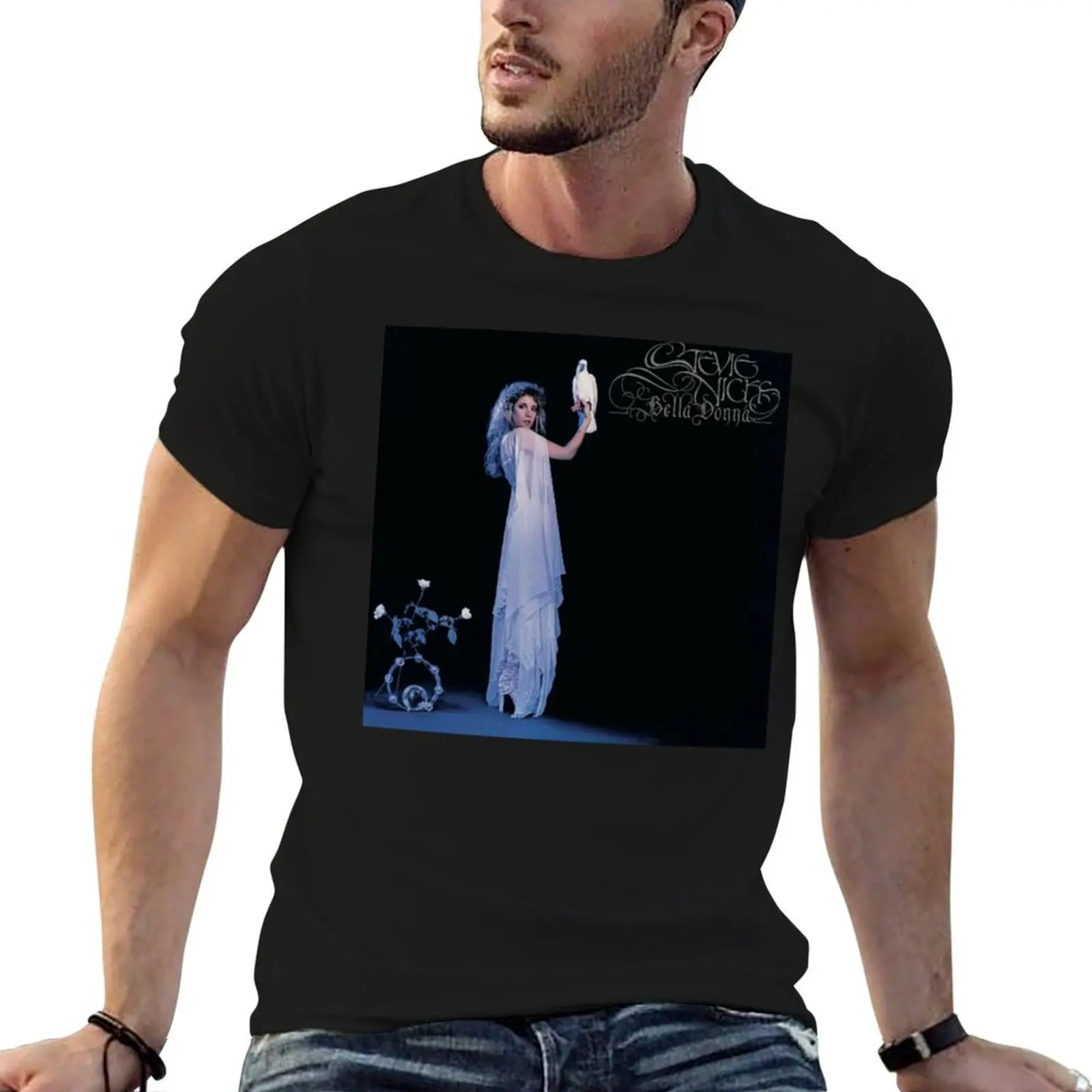 

Stevie nicks- Bella Donna T-Shirt mens graphic t shirts t shirts cotton 100% men t shirt cotton 100% T-Shirt