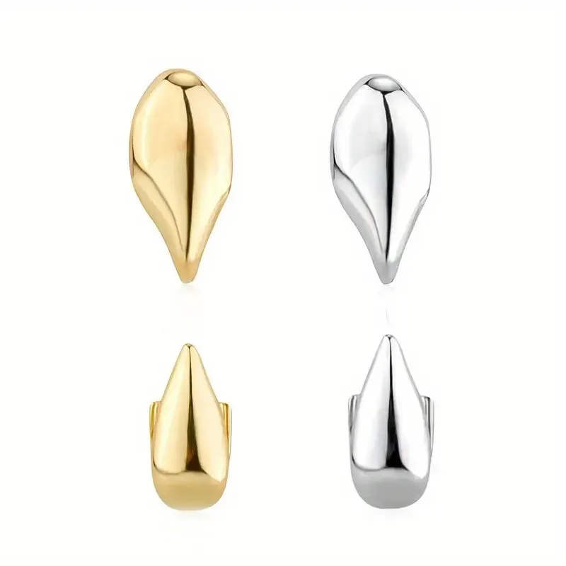 3 قطع الهيب هوب الأزياء السلس وأشار الأسنان الأقواس الأسنان الشوايات العصرية الأسنان مطلي الأقواس مجموعة