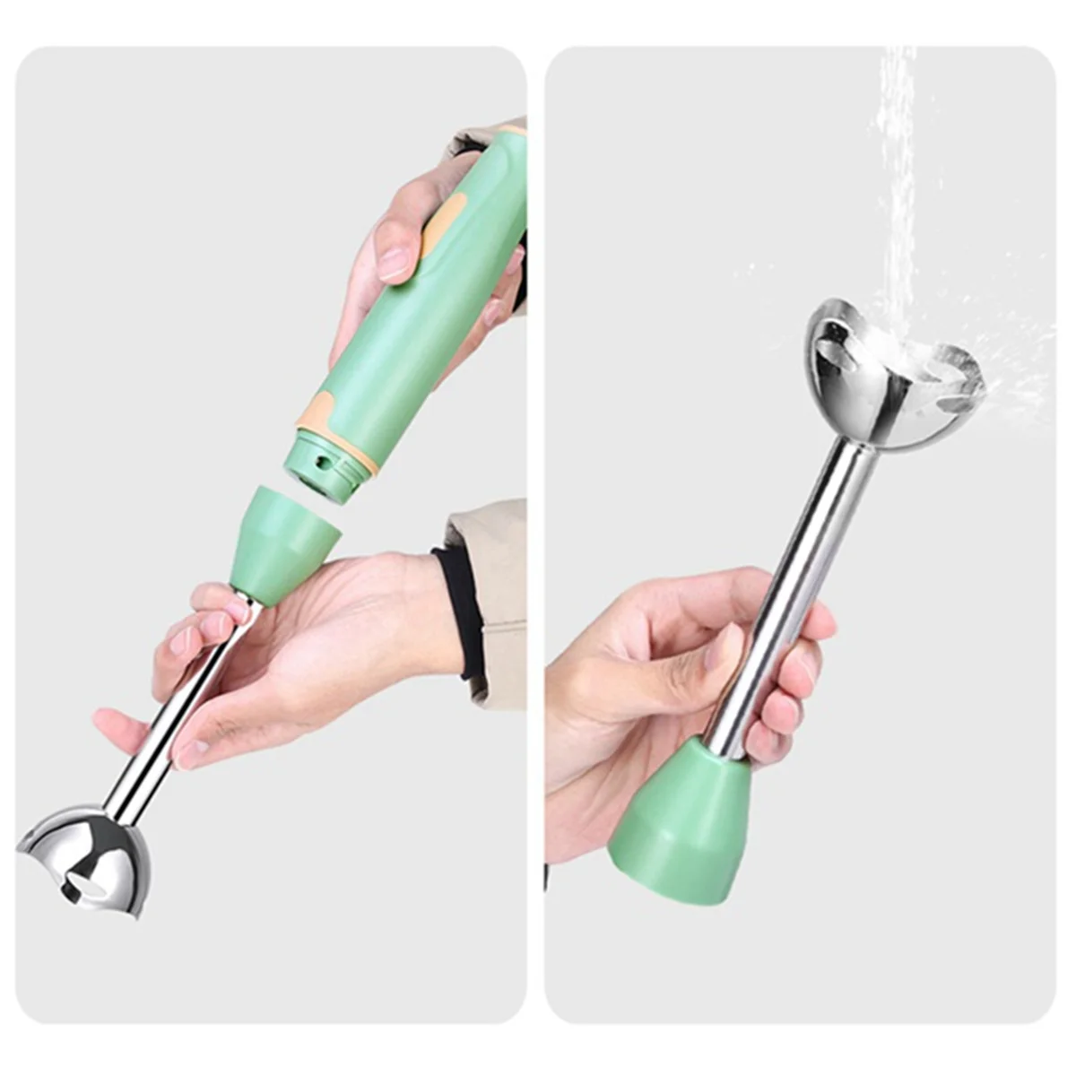 Immersion Hand Stick Blender Electric Food Vegetable Grinder Hand-Held Cooking Complementary Food Machine EU Plug White