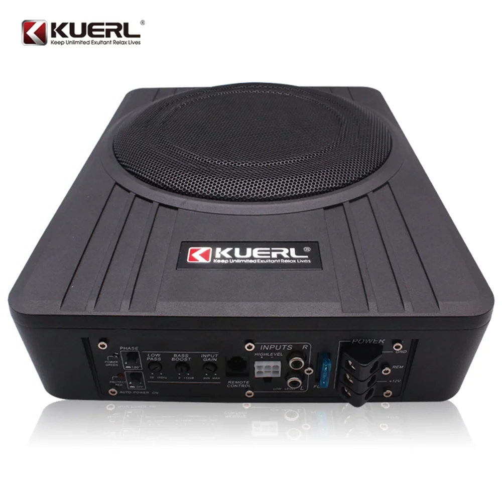 Professional big power  car active subwoofer high quality active powered 10 inch under seat car subwoofer