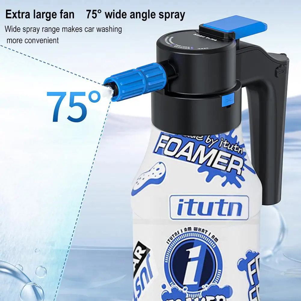 1.5L Electric Foam Sprayer Multi Hand Pump Foam Sprayer 2600mAh Lithium Battery Foam Lance 1h Endurance Car Wash Towel Foam Wash
