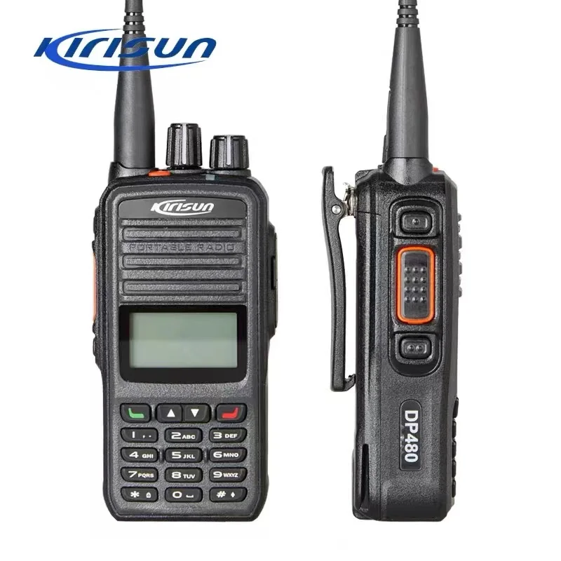 

KIRISUN Original New Digital Walkie Talkie, DP480 Dual Band, DMR, Long Talk Distance, Two Way Radio, 10W, DP480