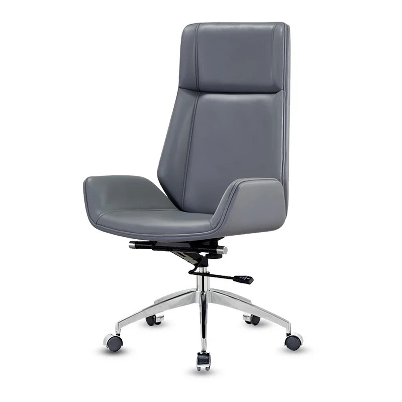 

Custom Modern Best Ergonomic Gray Genuine Leather Conference Visitor Meeting Guest Conference Room Office Chairs