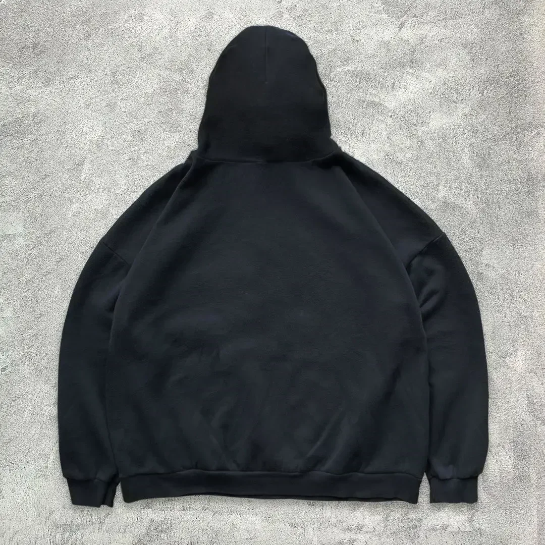 سويت شيرت بقلنسوة على شكل نسر للأولاد، زي عصري، قديم، روك وكاجوال، متعدد الاستخدامات للخريف والشتاء #5