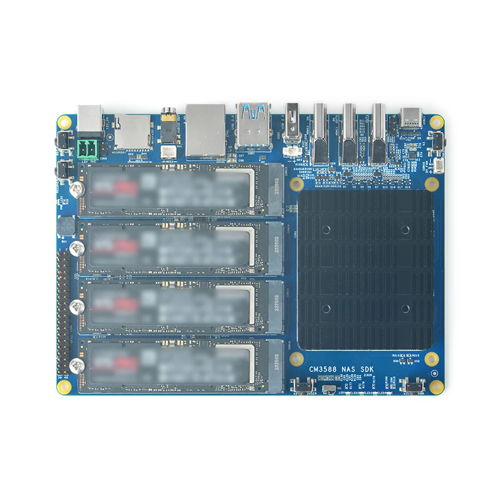 Imagem -04 - Rockchip Rk3588 Nas Kit Placa de Desenvolvimento On-board Pcie 2.5g Controlador Ethernet Suporta Openwrtandroidubuntudebian Kit