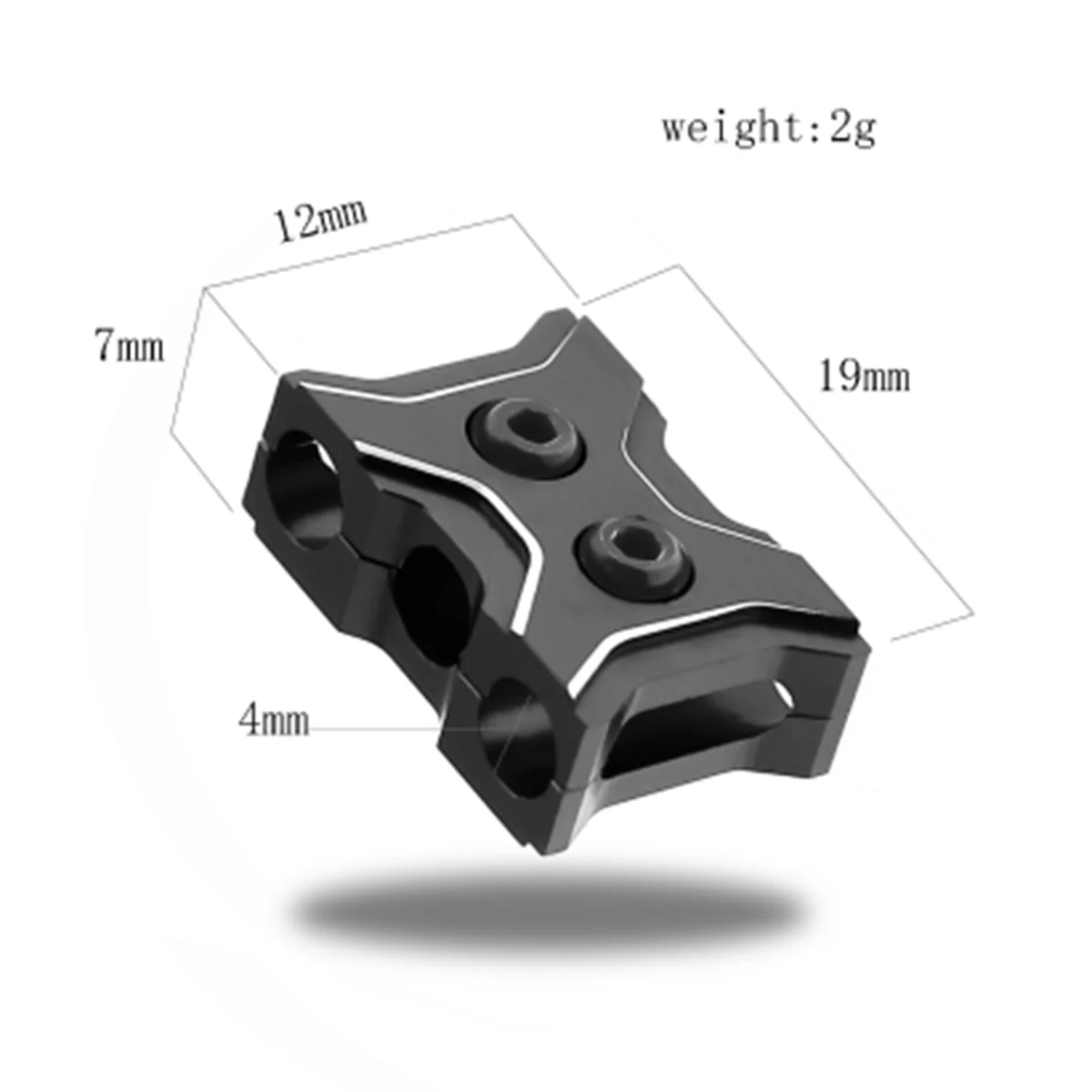 Câble de moteur ESC en alliage d'aluminium, gestionnaire de fils, pince de serrage, prévention de la construction, outil de clip de ligne LED plus riche pour modèle de voiture RC, violet