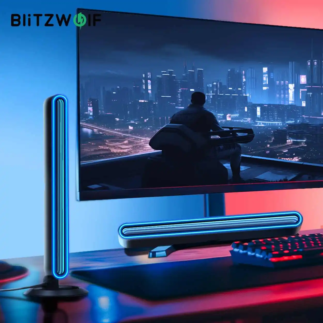 BliitzWolf BW-AL1 RGB ESports Desktop Ambient Llight Gaming LED Monitors Accessories APP Wireless Control for iOS/Android Device