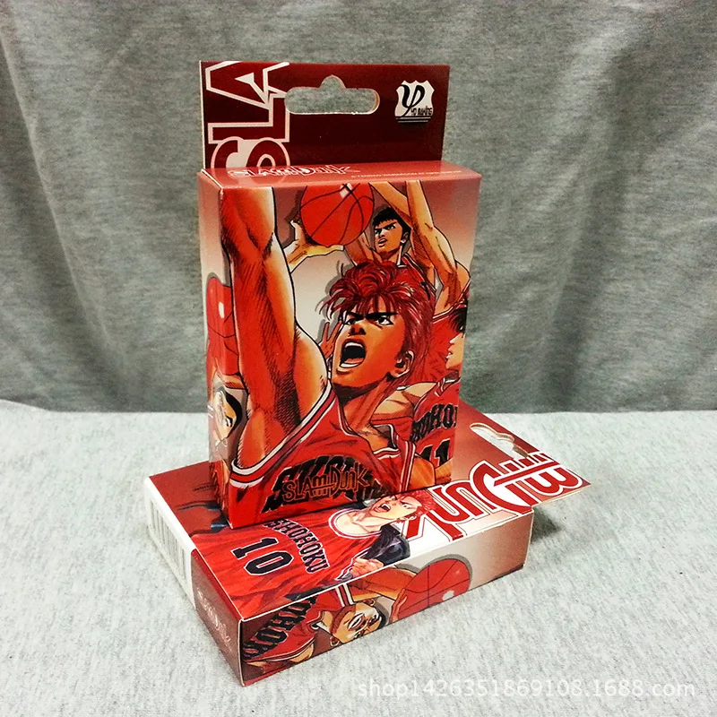 Anime Slam Dunk Sakuragi Naruto One Piece Poker Cards Cosplay Board Game Cards With Box toy gift