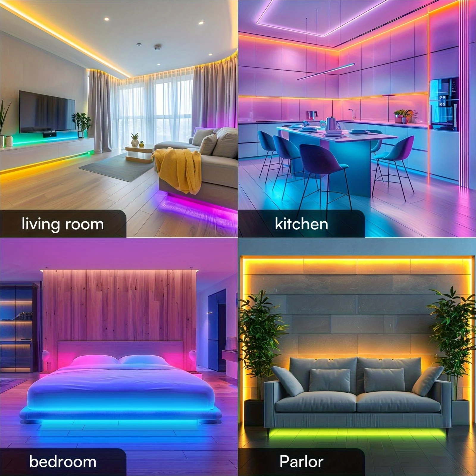 الاتحاد الأوروبي التوصيل DC24V RGB LED قطاع ضوء 10 متر 30 متر 40 متر مصباح ليد مع APP التحكم شريط مرن لوسيس Led الشريط لأضواء الغرفة المحيطة