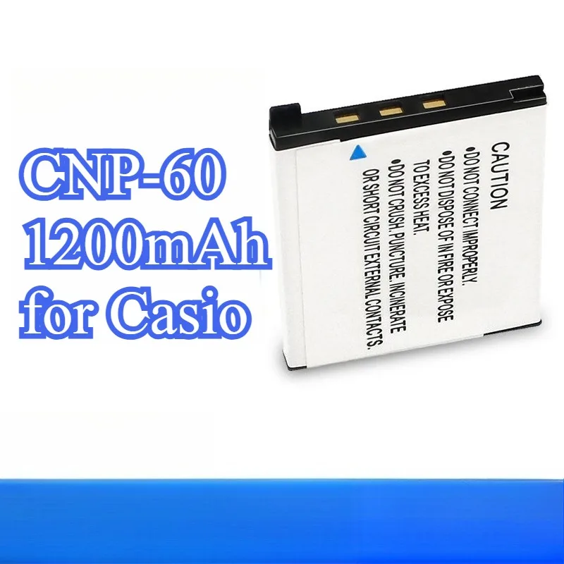1200mAh Replacement Battery for Casio CNP-60 Compatible with Exilim EX-S10 S12 Z9 Z29 Z80 Z800 X10 X20 Digital Camera