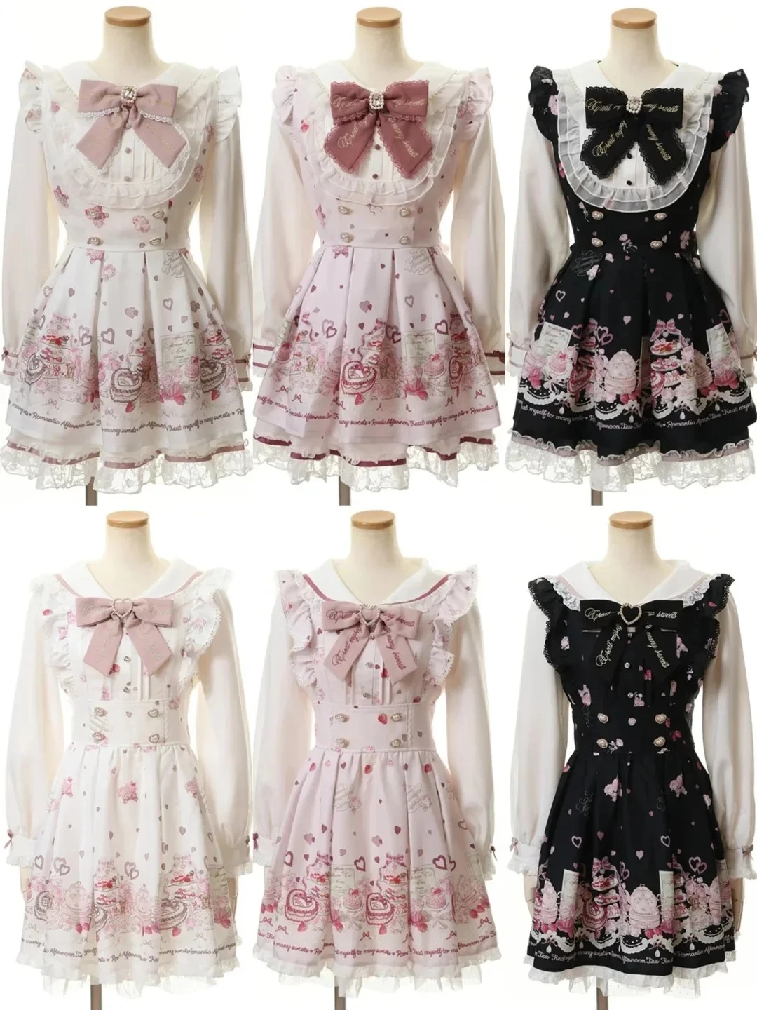 Japanese 2 Piece Dress Sets Women Bow Dress Shorts Set Lolita Sweet Long Sleeve Plaid Shirt Dresses Kawaii Lolita Y2k Outfits