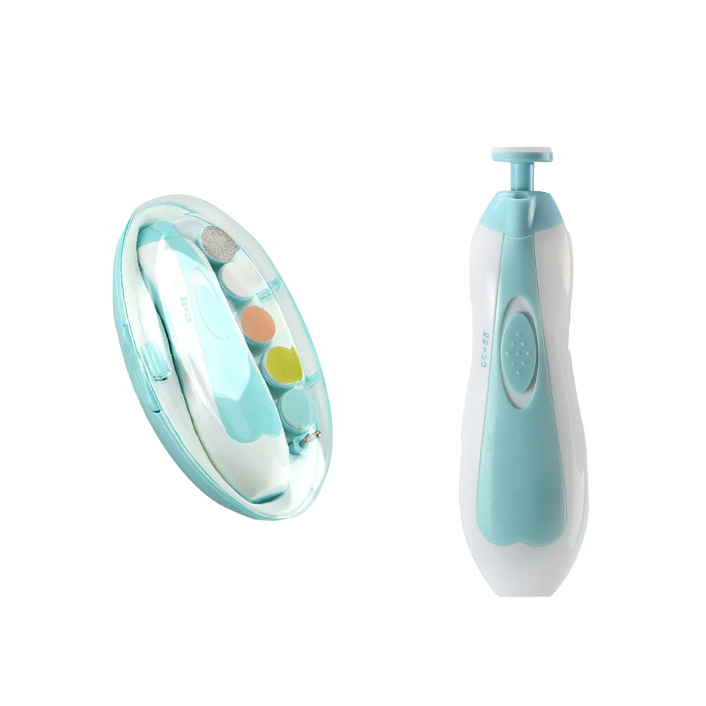 Baby Electric Nail Clipper & Grinder, 6-in-1 Set, Anti-Scratch Anti-Pinch, Adjustable Speed, Low Noise, Portable Storage