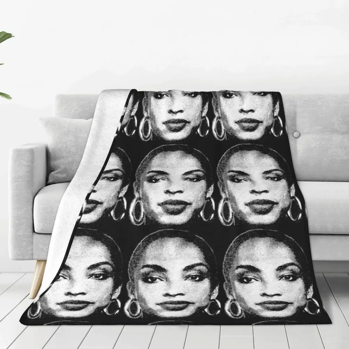 Hip Hop S-Sade Adu Flannel Blanket Fashion Throw Blanket for Home 150*125cm Bedspreads