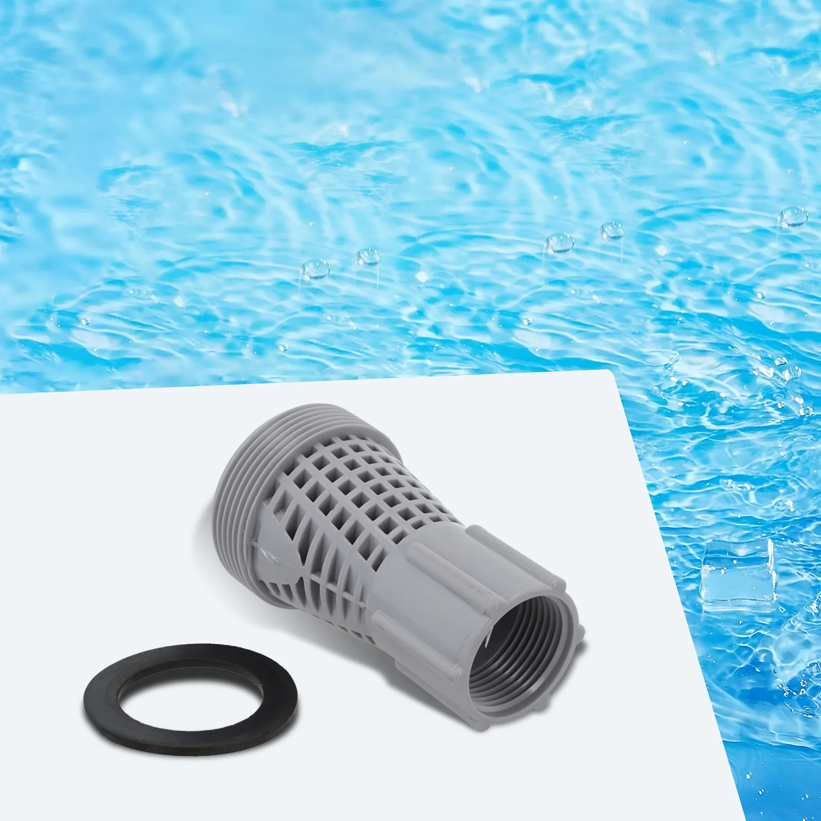 Adaptador de repuesto con junta 4K8001 para conectores de manguera cortos y largos para filtros de bomba de piscina Intex 58254