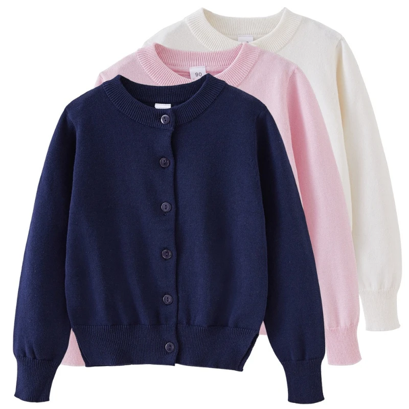 Children's Sweaters Air-conditioned Sweaters Children's Jackets Pure Cotton Knitted Cardigans For Boys and Girls