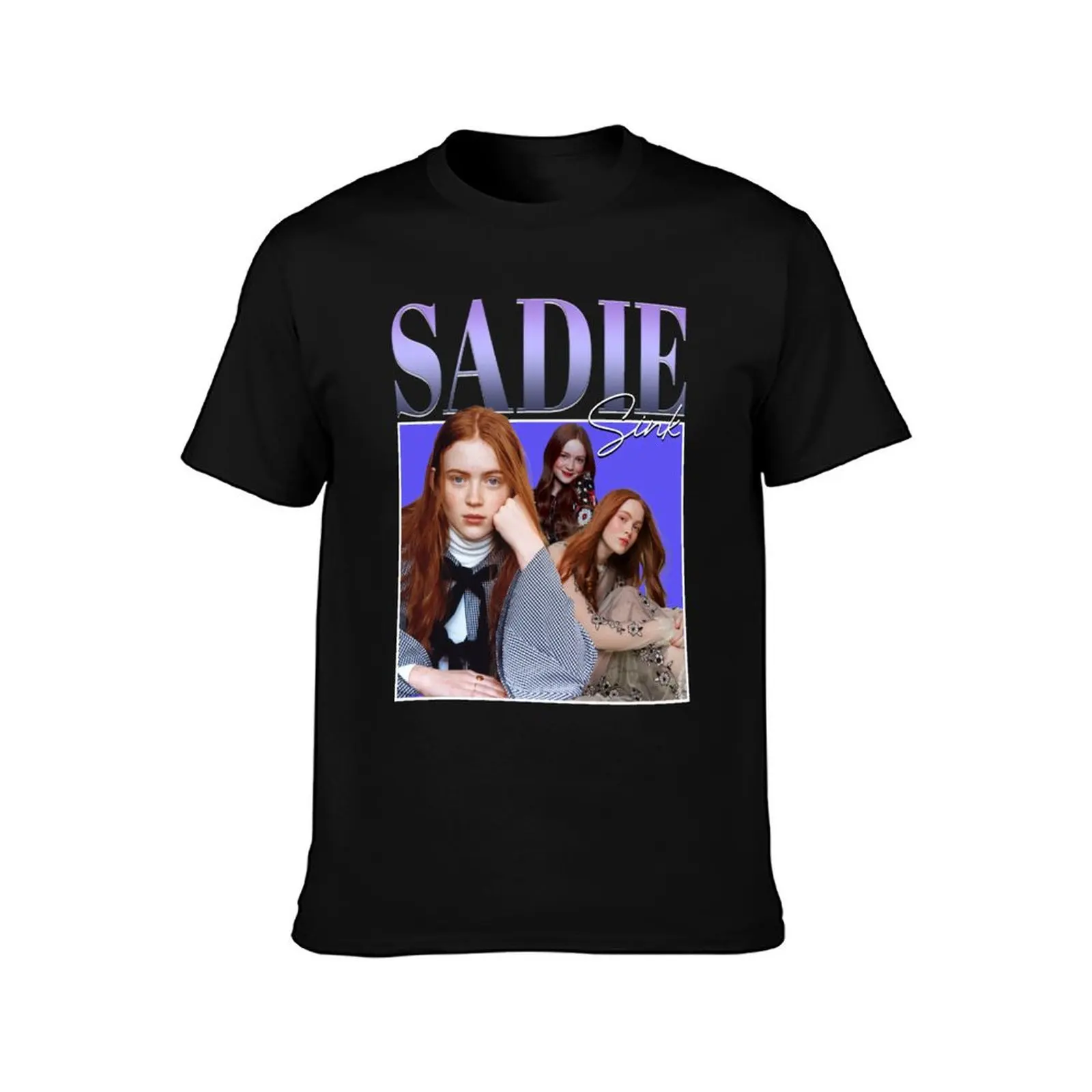 Sadie Sink Vintage retro T-Shirt graphic t shirts shirts graphic tees oversized vintage anime shirt plain white t shirts men