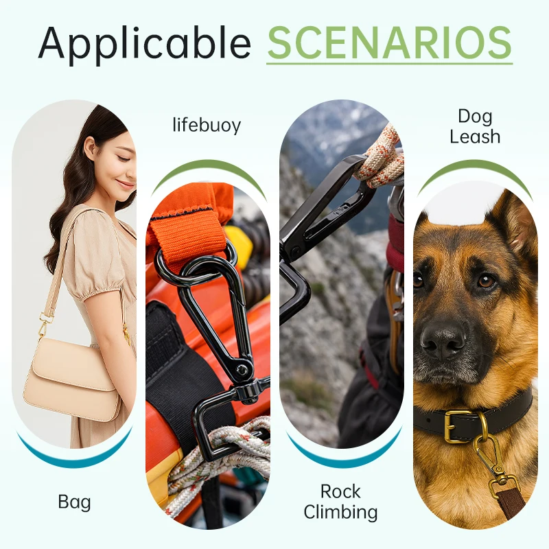 5/10Pcs 16/20/25/32/50mm Metal Bag Buckle Strap Swivel Lobster Clasp Webbing Trigger Snap Hooks Hangbag Hanger DIY Accessories