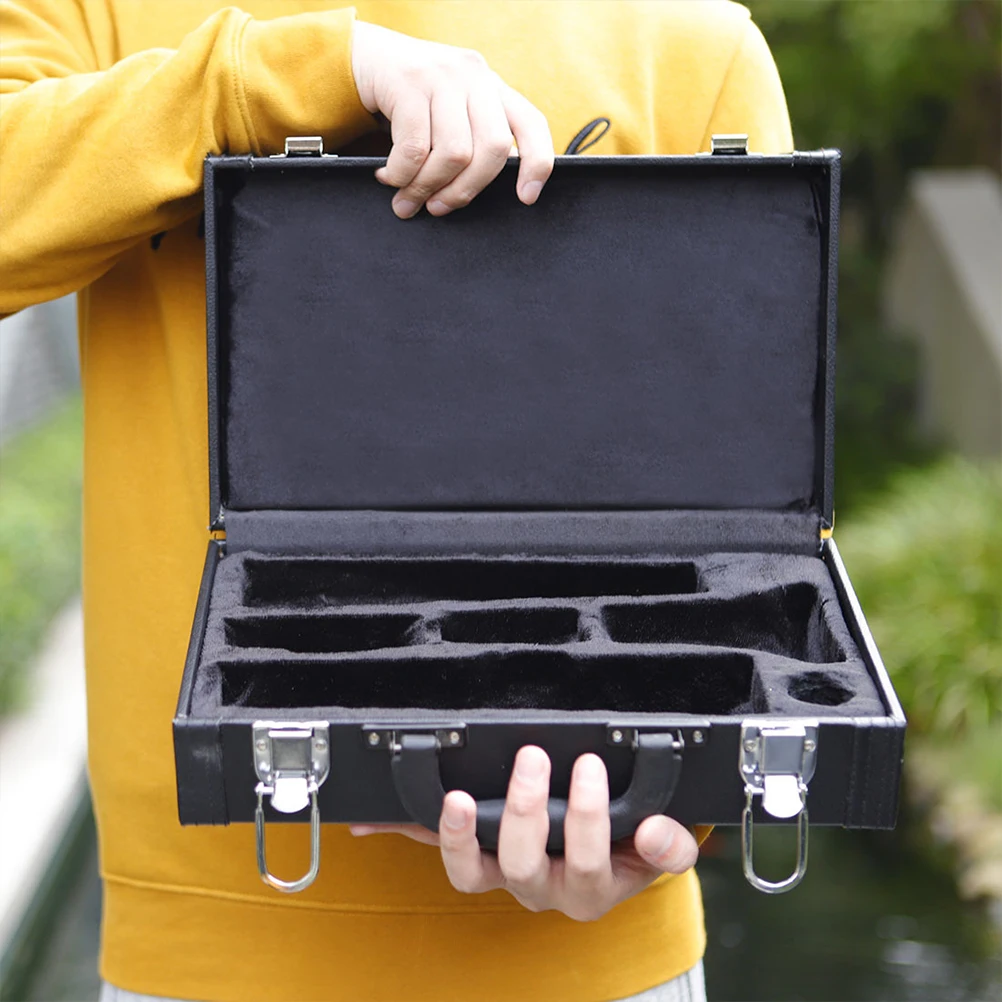 

Clarinet Box Shockproof Padded Hard Case Replacement Clarinet Carrying Case Secure Lock Dust Proof Bottom Nails Musical