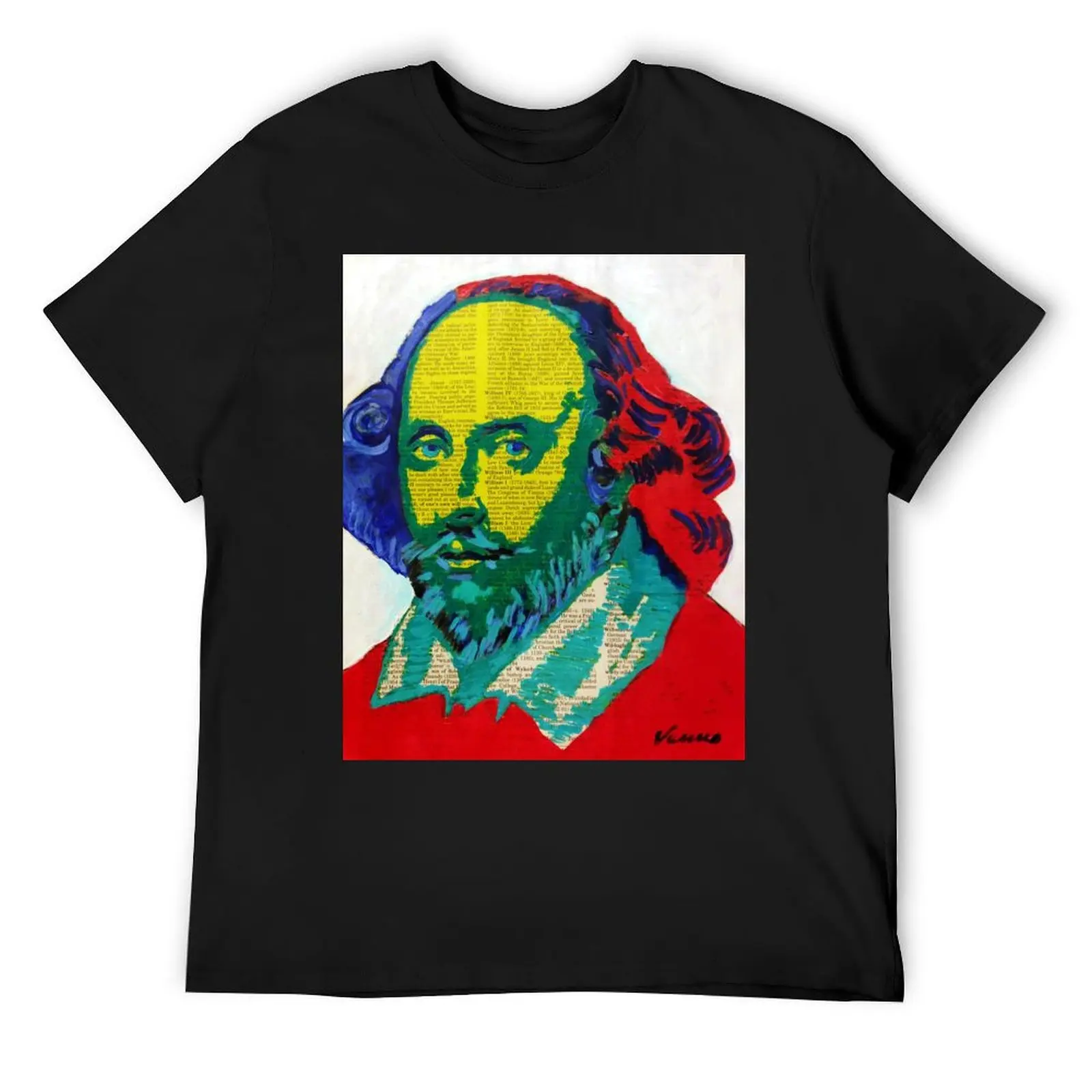 

William Shakespeare T-Shirt anime tshirt customs Anime t-shirt men clothing