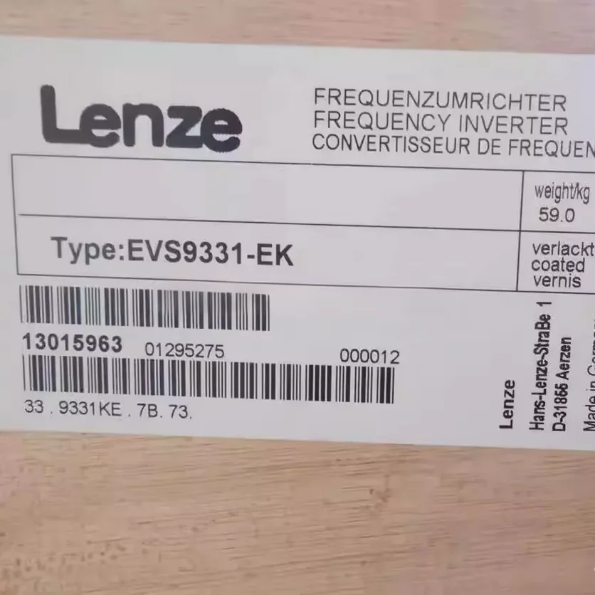 Lenze Drive EVS9331-EK Servo Drive Controller Frequency Converter Model Other Electrical Equipment Including EVS9322-EP