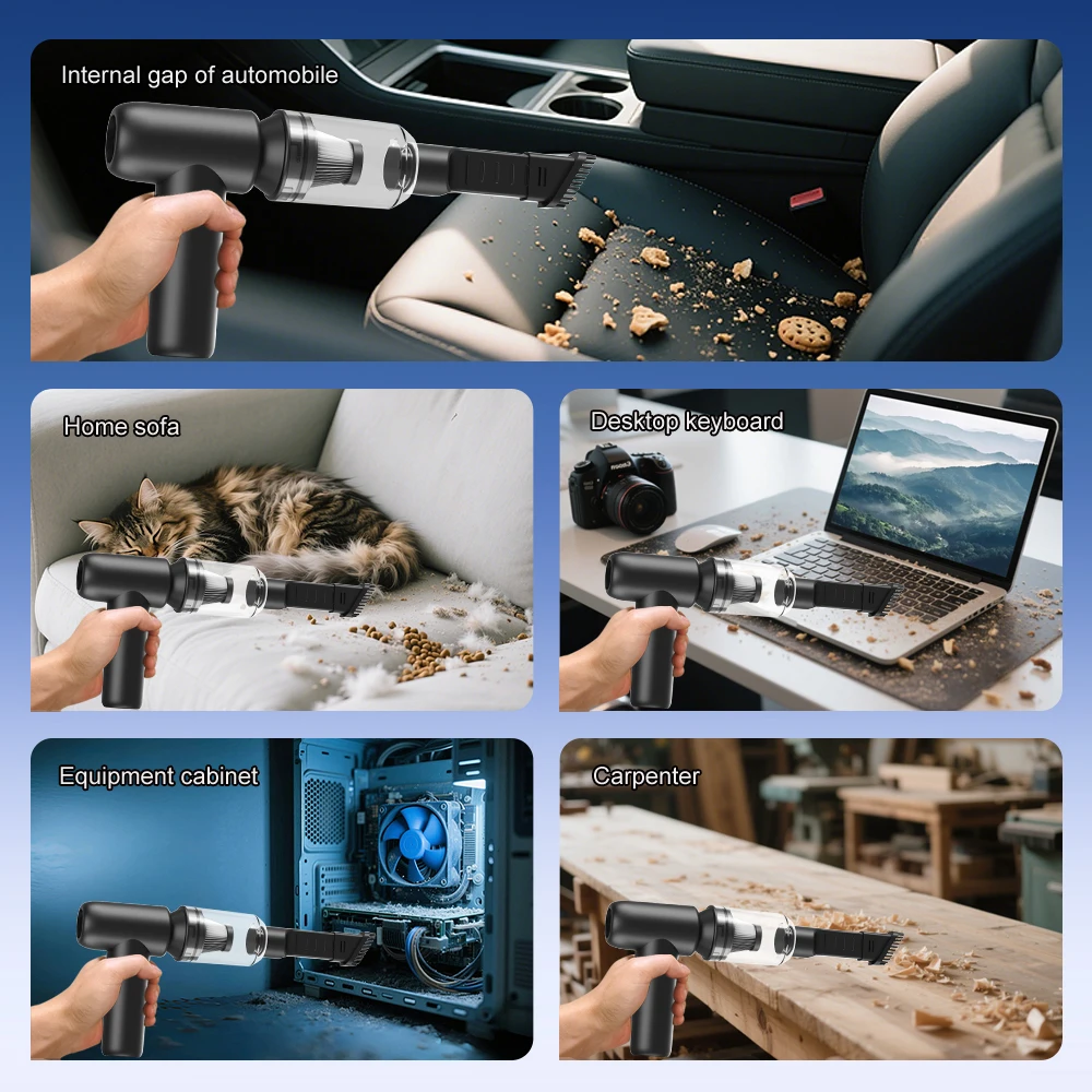 990000 об/мин Мощный жестокий вентилятор Скорость 65 м/с Струйный вентилятор Беспроводной турбовоздуходувка Бесщеточный двигатель Турбоструйный вентилятор Пылесос