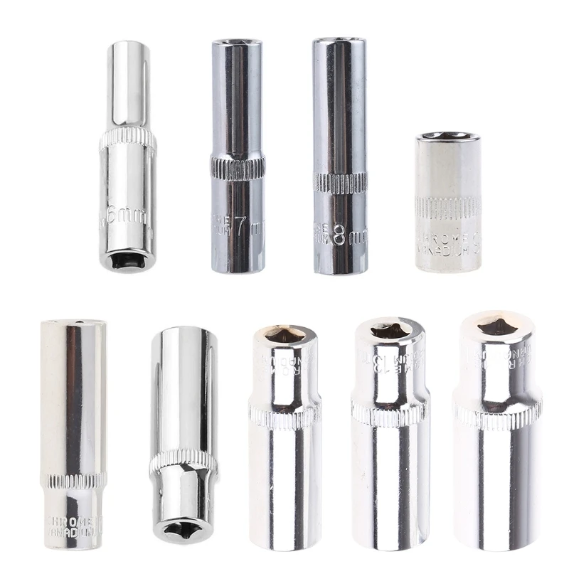 1/4 Hex Ratchet Extension Sleeves Bar Socket Wrench Converter Tool 6-1 4 mm Dropship