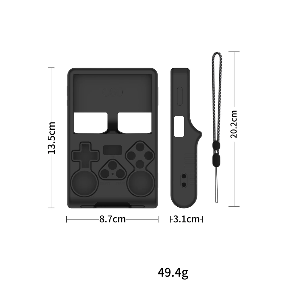 Silicone Protective Case for R40S pro Gaming Console - Drop Protection Simple Solid Color Gaming Device Cover