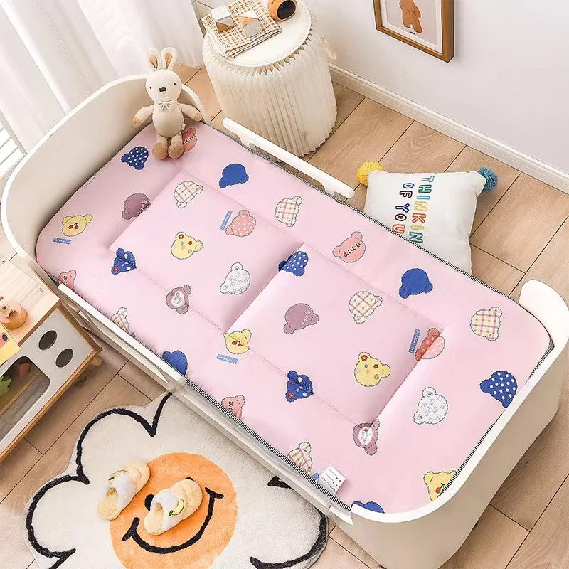 IMBABY Bed Mattresses Thick Baby Cradle Mattress Pad Cute Cartoon Baby Bed Mattress Crib Cotton Mattress Cradle 120x60 135X60