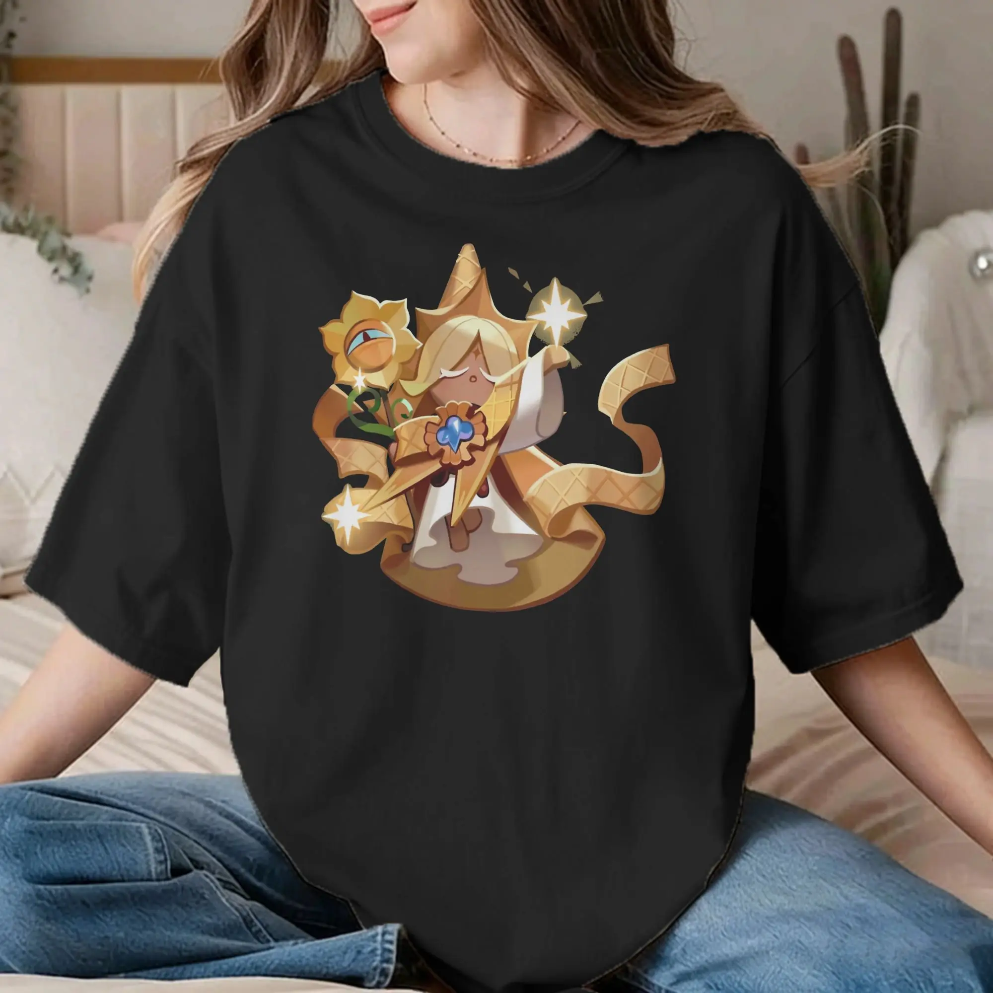 Pure Vanilla  T Shirts Men Women's 100% Cotton Leisure T-Shirts Crewneck Cookie Run Kingdom Tee Shirt Short Sleeve Clothes