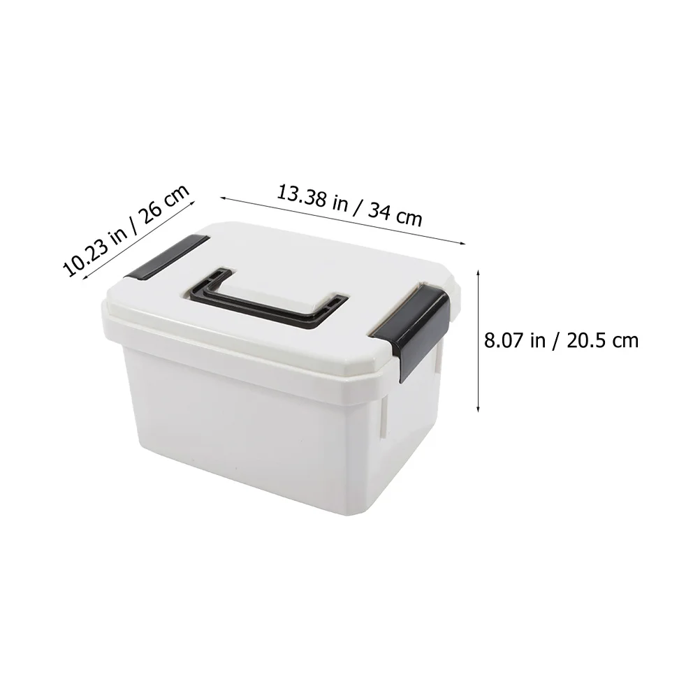 1pc Large Capacity Portable Medicine Storage Case Handle For Household First Aid Outdoor Travel Sundries Container Medicine Box