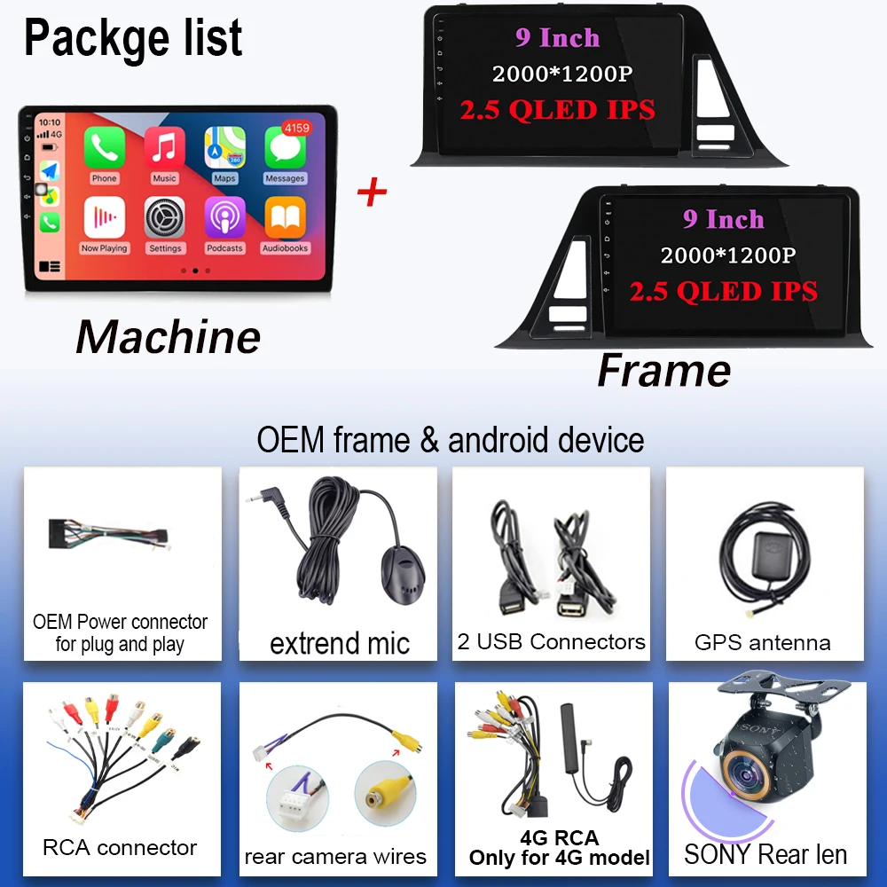 150MM Android 14  For Toyota C-HR CHR 2016 - 2020 LHD RHD player multimedialna nawigacja Carplay Radio GPS Carplay No 2din DVD